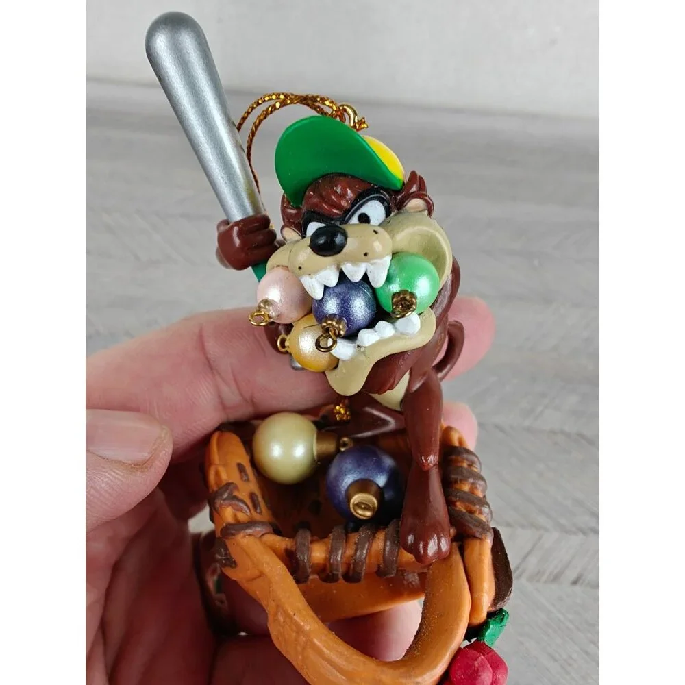 Vintage Taz Christmas Ornament 1996 Warner Bros. Looney Tunes Collectible Decor